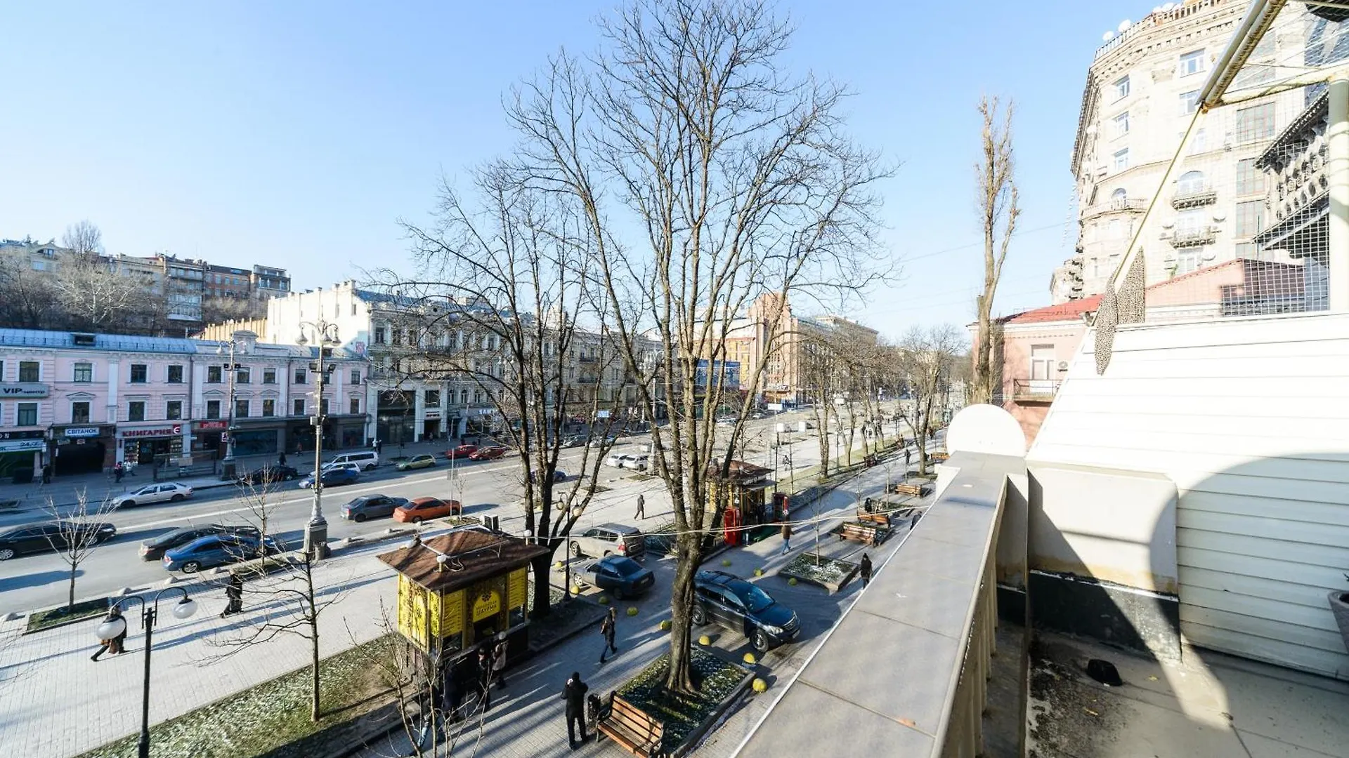 Квартира С Террасой, Крещатик 29, Бессарабка Kyiv 0*,